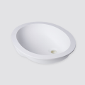 Lavabos en surface solide blanc pur 101a pour salle de bain 