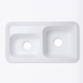 Lavabo en surface solide blanc pur 110 pour salle de bain 