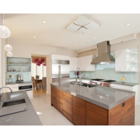 comptoirs en quartz gris