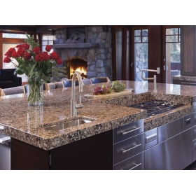 comptoirs en quartz de couleur