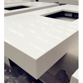 comptoirs en quartz blanc scintillant