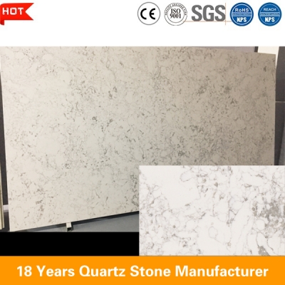 comptoir de cuisine en quartz arabescato