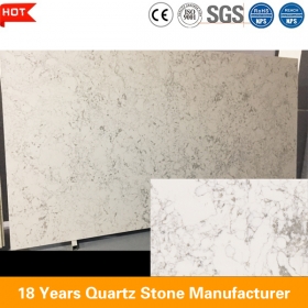 comptoir de cuisine en quartz arabescato