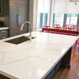 comptoirs en quartz aspect marbre