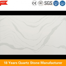 comptoir en pierre de quartz blanc scintillant